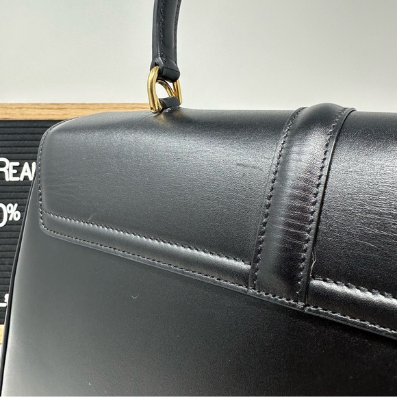 CELINE - CLASSIQUE 16 BAG IN SATINATED CALFSKIN BLACK - Picture 12 of 16